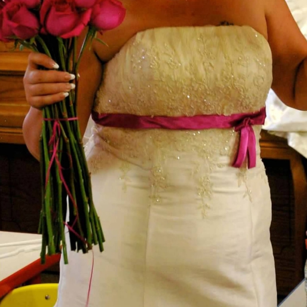 Trumpet style custom made wedding dress